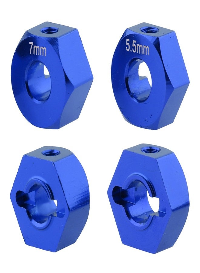 AllinRC 12mm Hex Wheel Hubs Aluminum Hex Adapte for 1/10 Traxxas Slash 2WD Rustler Stampede Replace 1654 3654 Upgrades(4PCS) - Image 4